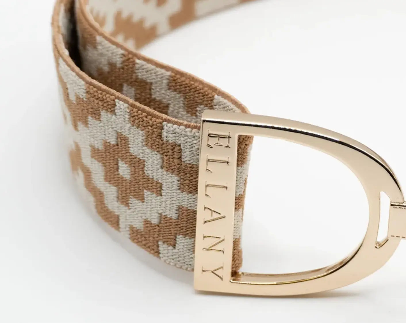 Ellany Belts - Caramel Polo Gold Stirrup ELLANY