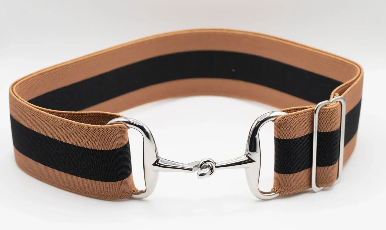 Ellany Belts - Costello Brown & Taupe with Silver Snaffle ELLANY