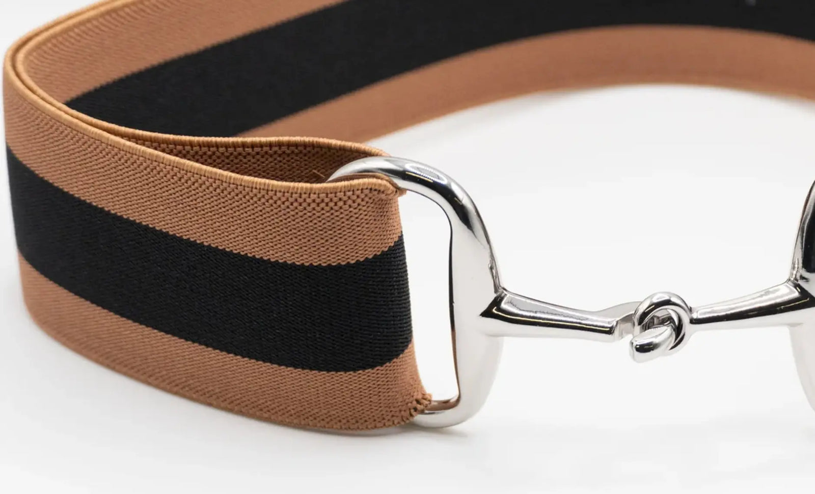 Ellany Belts - Costello Brown & Taupe with Silver Snaffle ELLANY