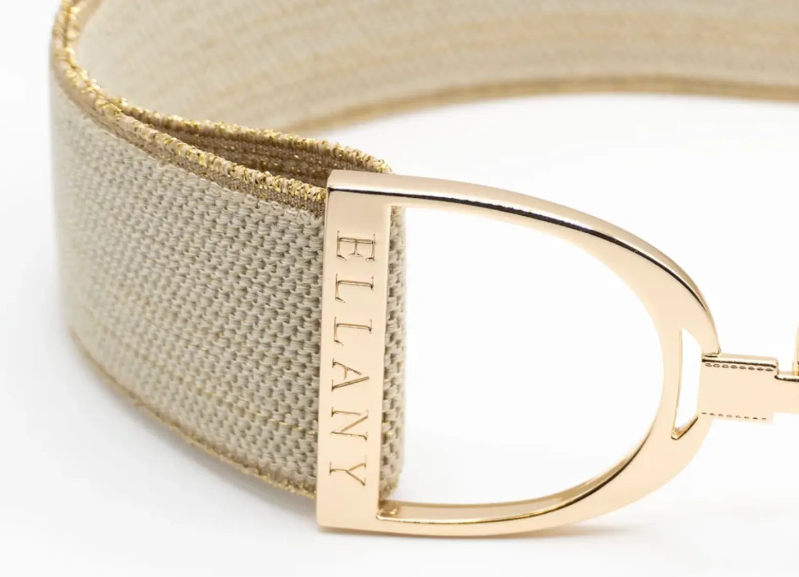 Ellany Belts - Gold Dakota with Gold Stirrup ELLANY