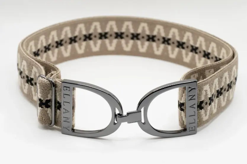 Ellany Belts - Harlow Gunmetal Stirrup ELLANY