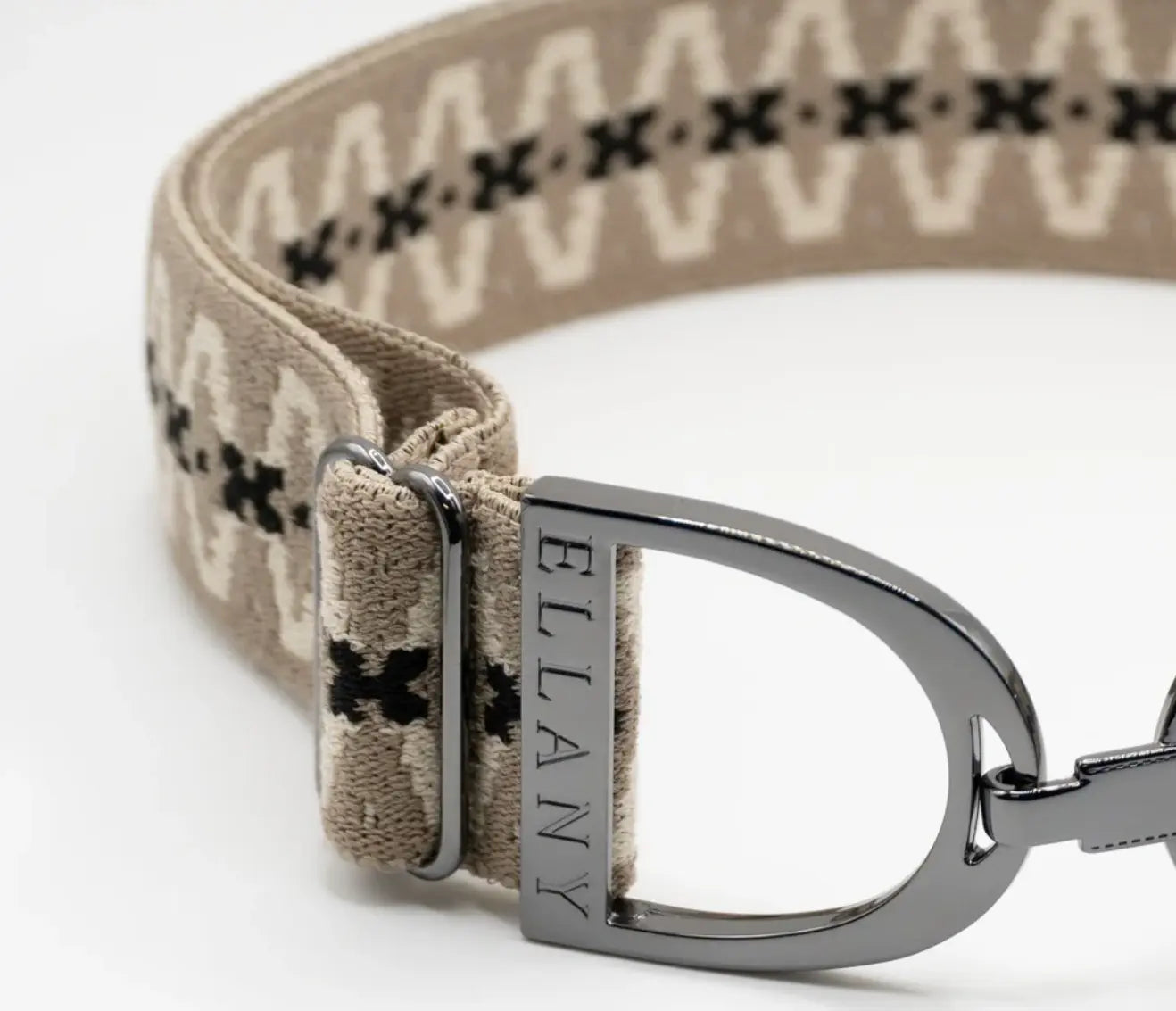 Ellany Belts - Harlow Gunmetal Stirrup ELLANY