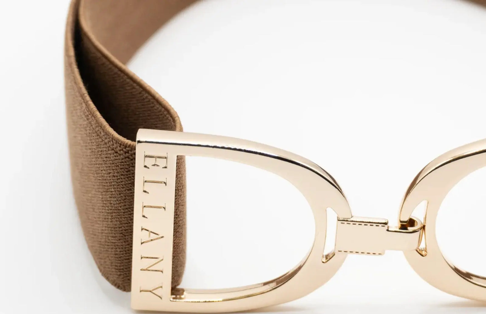 Ellany Belts - Toffee with Gold Stirrup ELLANY