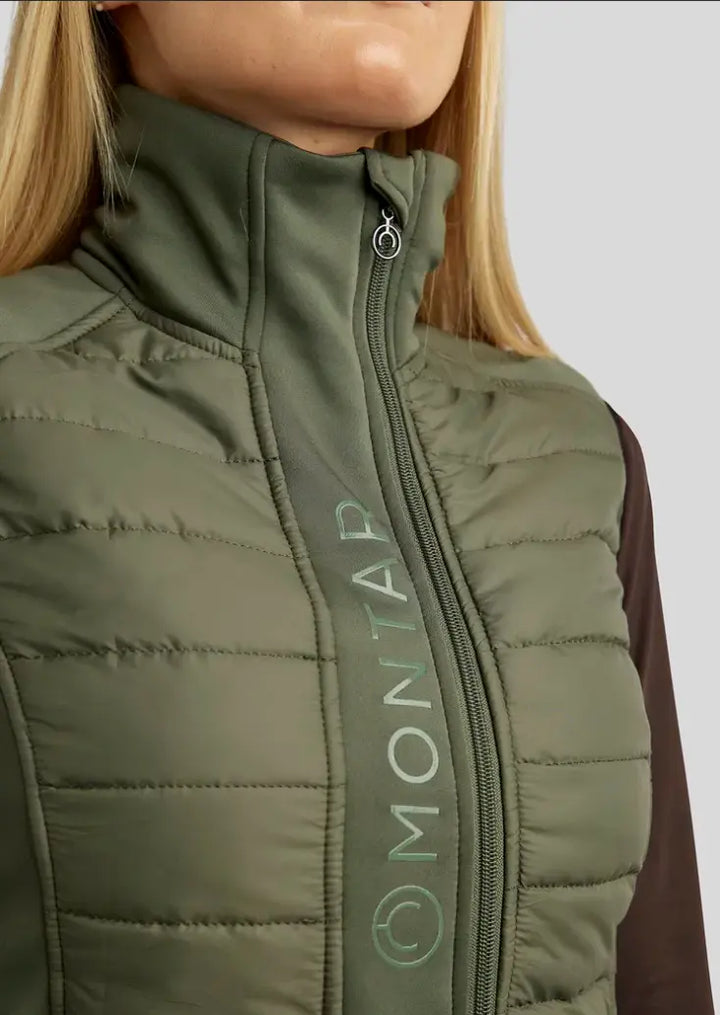 Emma Bodywarmer Quilted Vest - Pine Green Montar
