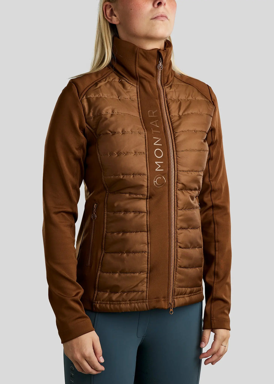 Emma Quilted Softshell Jacket - Toffee Montar