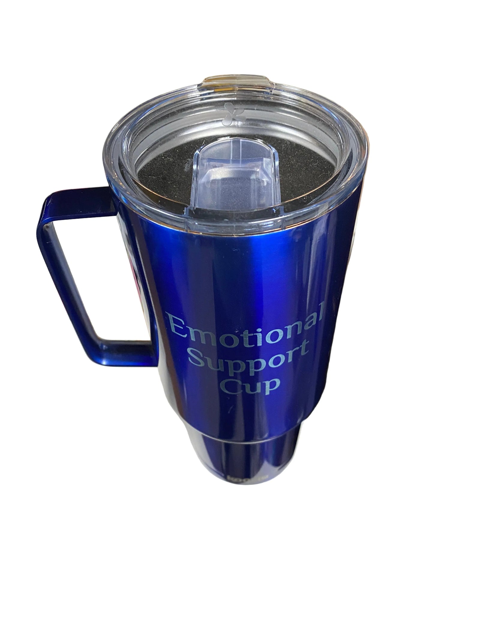 Emotioal Support Cup - 40z. Insulated Stainless Steel Tumbler with lid un.sus.tain.a.ble apparel