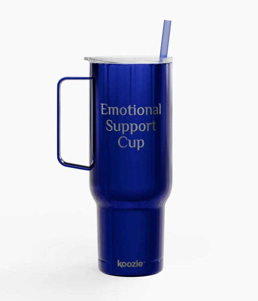Emotional Support Cup - 40z. Insulated Tumbler with lid un.sus.tain.a.ble apparel