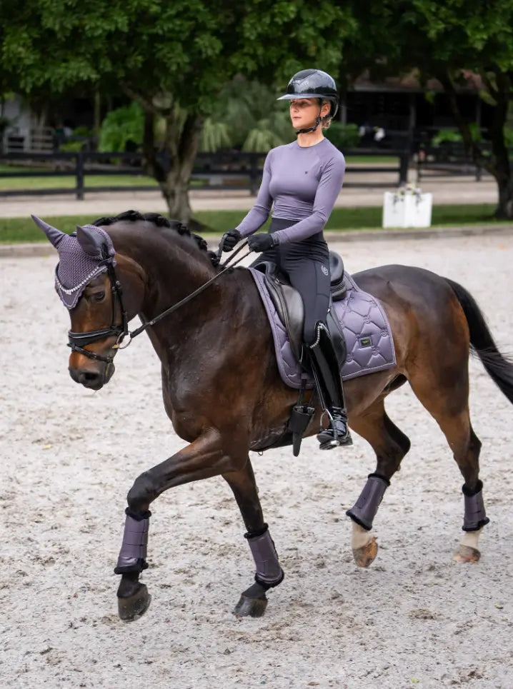 Equestrian Stockholm Dressage Saddle Pad - Dark Violet Equestrian Stockholm