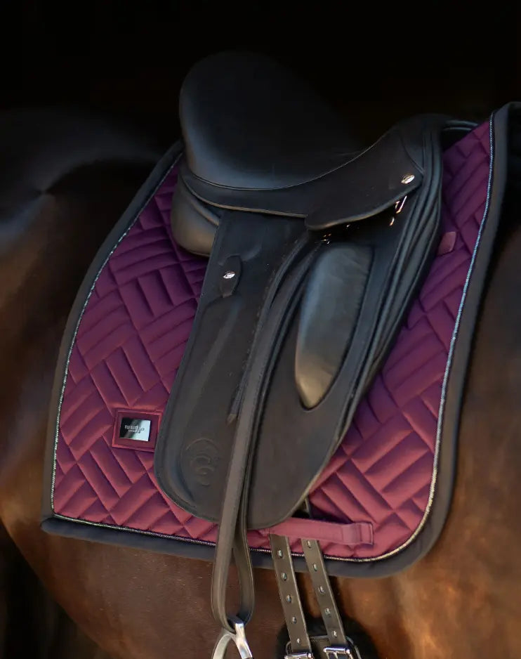 Equestrian Stockholm Modern Purple Night Saddle Pad - Dressage & Jump Equestrian Stockholm