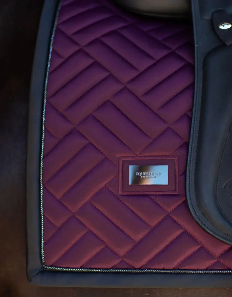 Equestrian Stockholm Modern Purple Night Saddle Pad - Dressage & Jump Equestrian Stockholm