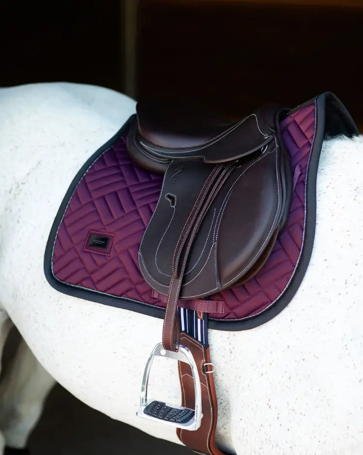 Equestrian Stockholm Modern Purple Night Saddle Pad - Dressage & Jump Equestrian Stockholm
