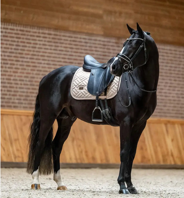 Equestrian Stockholm Modern Sand Saddle Pad - Dressage & Jump Equestrian Stockholm