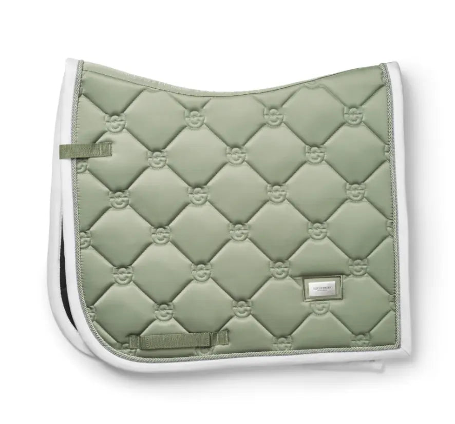 Equestrian Stockholm Pistachio White Classic Dressage Pad Equestrian Stockholm