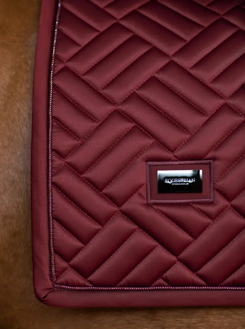 Equestrian Stockholm Saddle Pad Modern Bordeaux Equestrian Stockholm