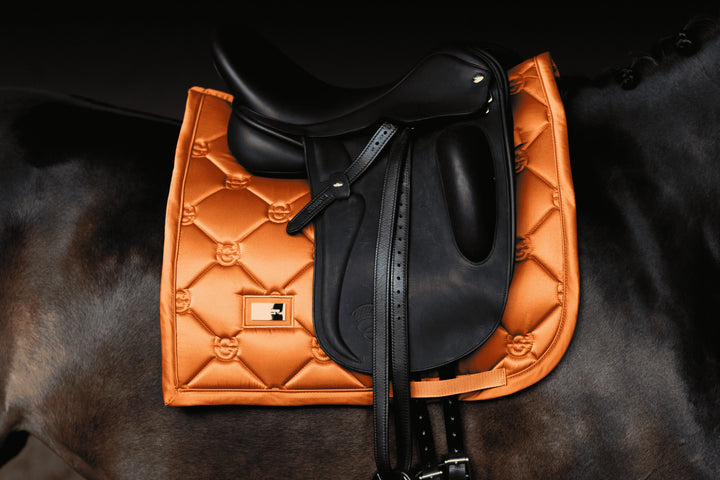 Equestrian Stockholm Satin Classic Dressage Pad - Chestnut Equestrian Stockholm