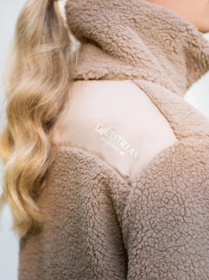 Equestrian Stockholm Teddy Fleece Jacket - Sand Equestrian Stockholm