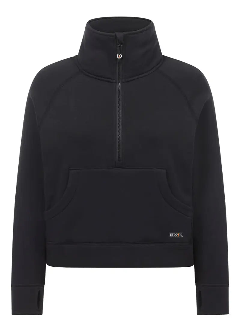 Etched Equine Half Zip Sweatshirt Kerrits#color_black
