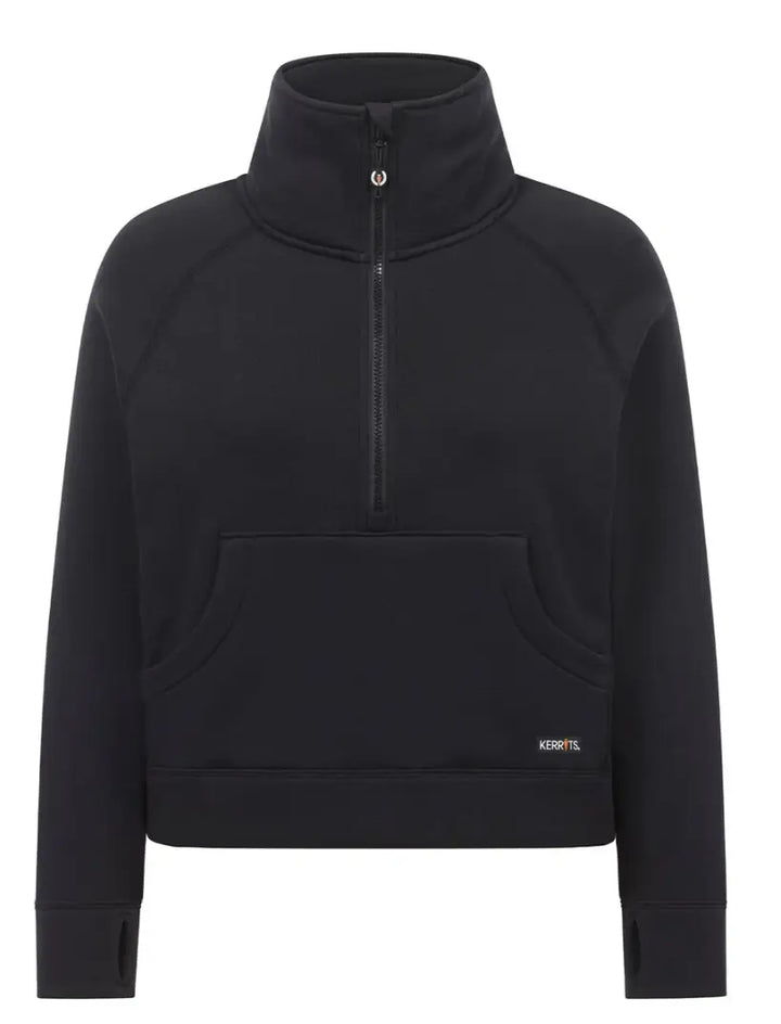 Etched Equine Half Zip Sweatshirt Kerrits#color_black