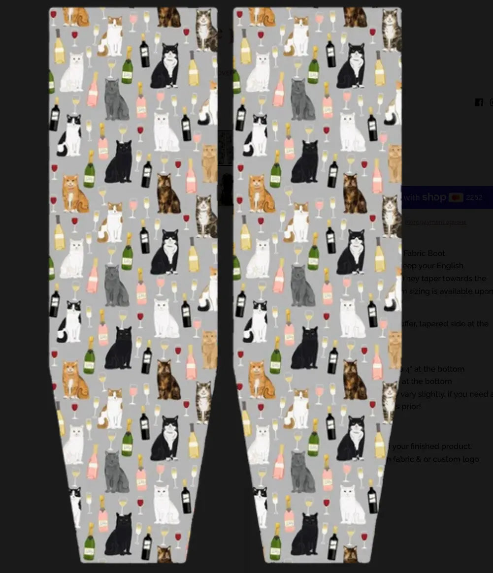 Fabric Tall Boot Stuffers | Boot Trees - Various Designs The Posh Pony