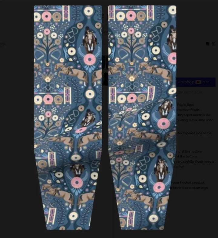 Fabric Tall Boot Stuffers | Boot Trees - Various Designs The Posh Pony