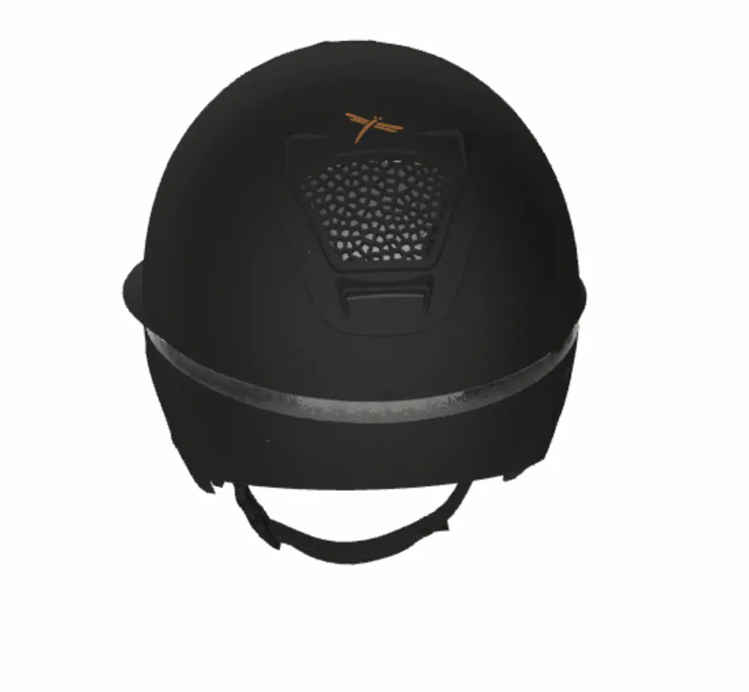 Freejump Voronoï Helmet - Black Matte Shell with Catechu Black Grill &amp; Modling Freejump