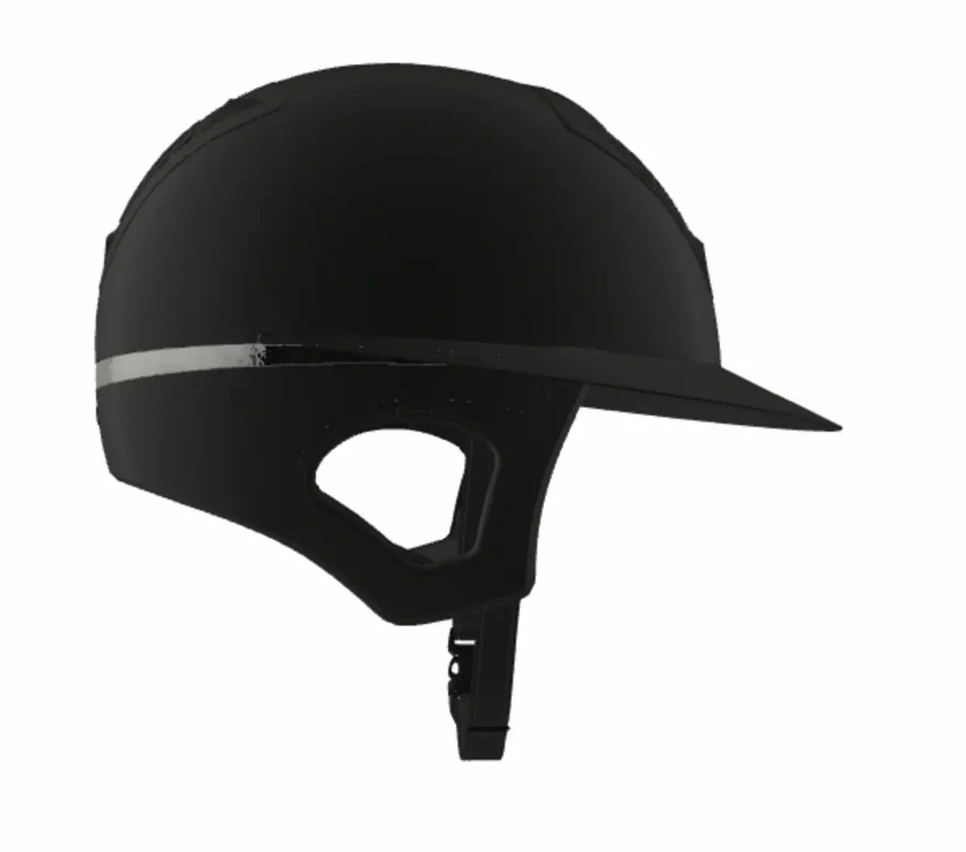 Freejump Voronoï Helmet - Black Matte Shell with Catechu Black Grill &amp; Modling Freejump