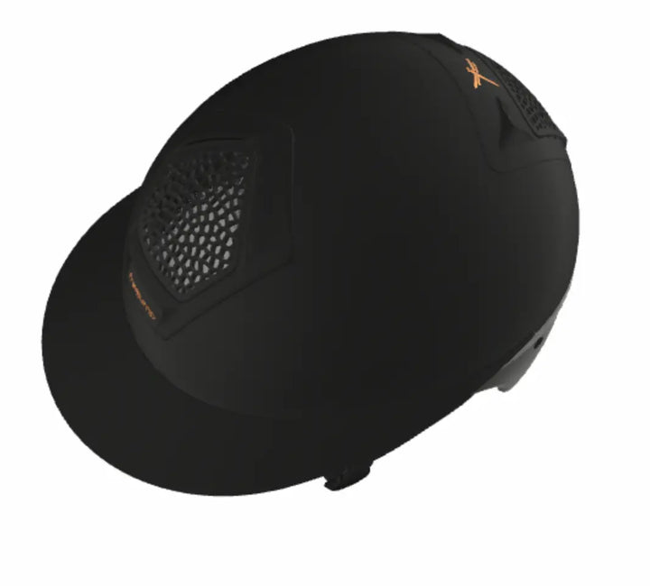 Freejump Voronoï Helmet - Black Matte Shell with Catechu Black Grill &amp; Modling Freejump