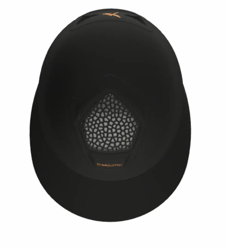 Freejump Voronoï Helmet - Black Matte Shell with Catechu Black Grill &amp; Modling Freejump