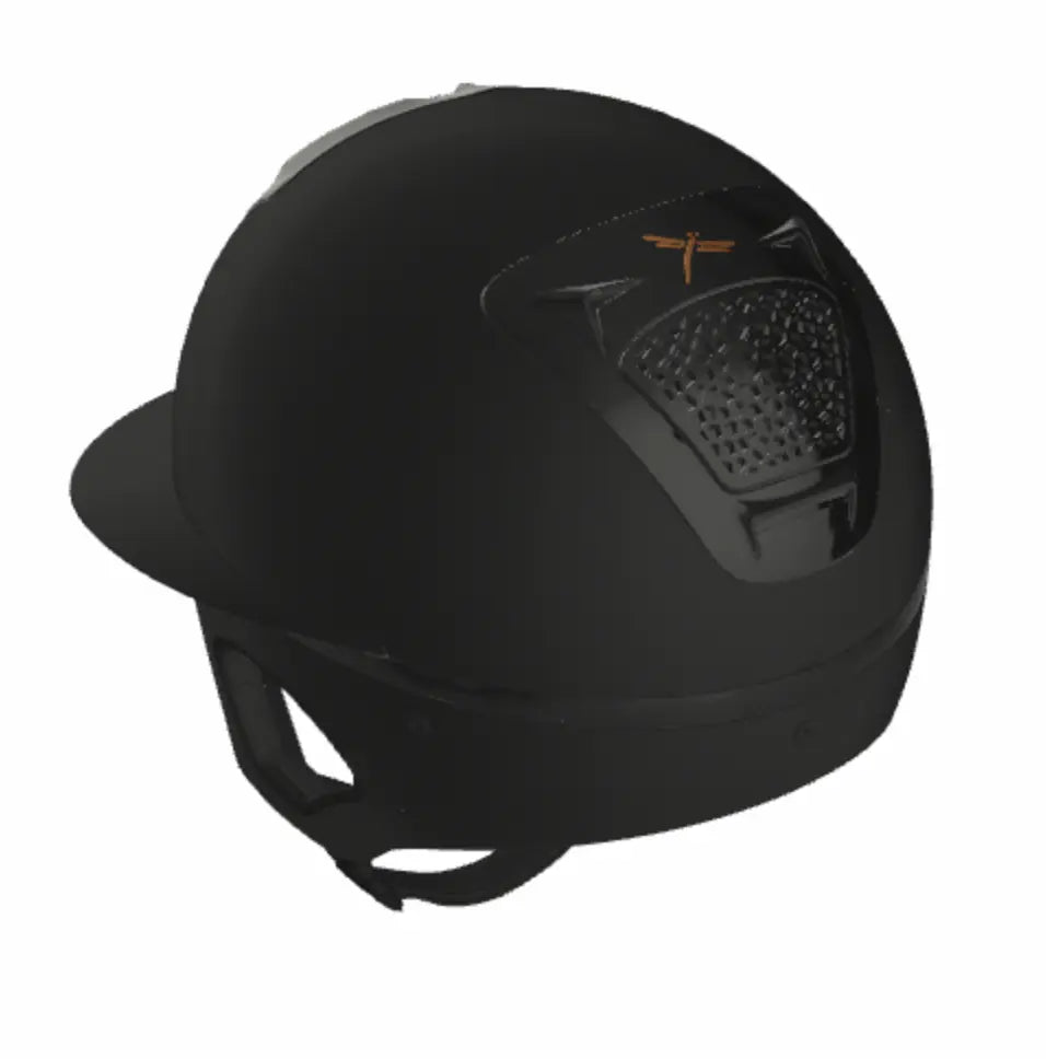 Freejump Voronoï Helmet - Black Matte Shell with Gloss Grill Freejump