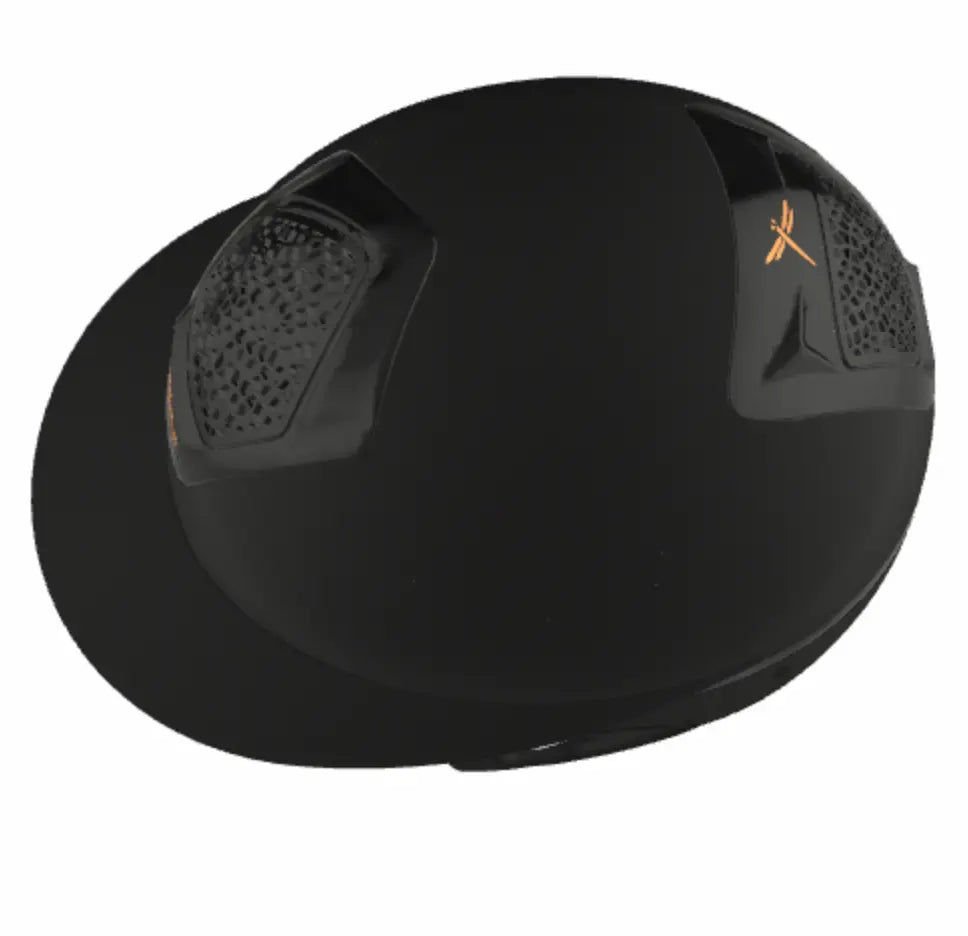 Freejump Voronoï Helmet - Black Matte Shell with Gloss Grill Freejump