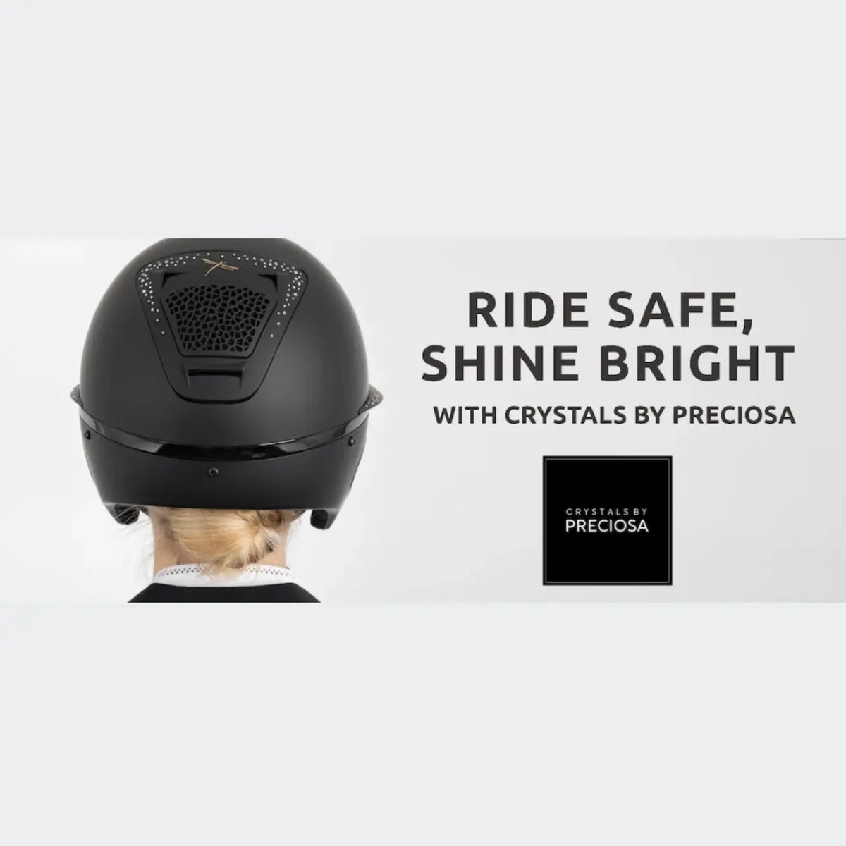 Freejump Voronoï Helmet - Full Black Matte with Crystal Grill and Wide Crystal Brim Freejump
