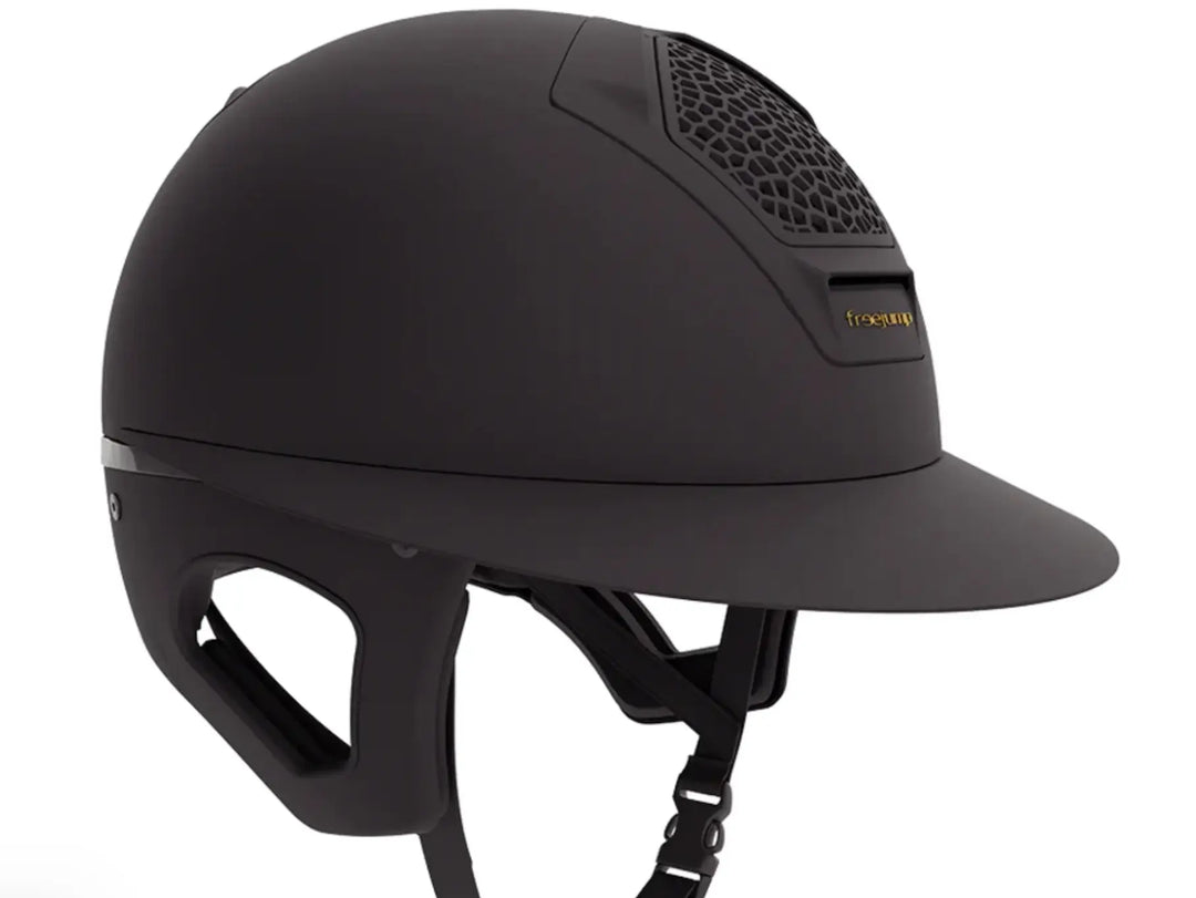 Freejump Voronoï Helmet - Full Matte Black Wide Brim ABS Shell Freejump
