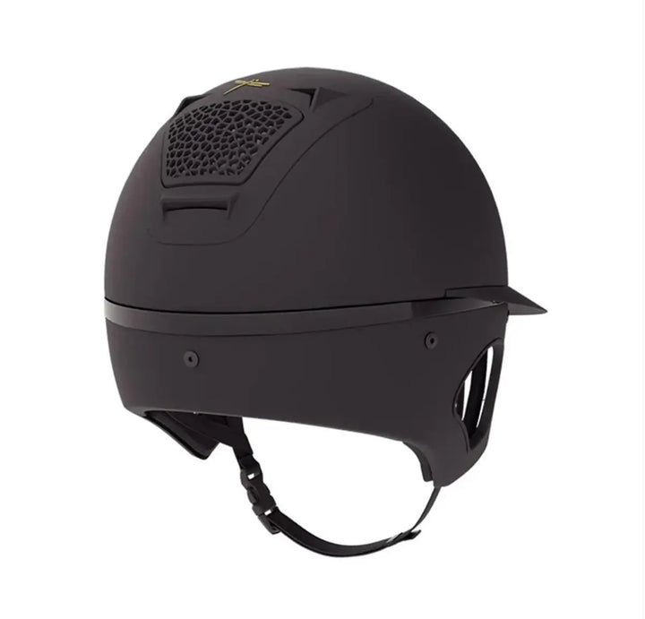 Freejump Voronoï Helmet - Full Matte Black Wide Brim ABS Shell Freejump