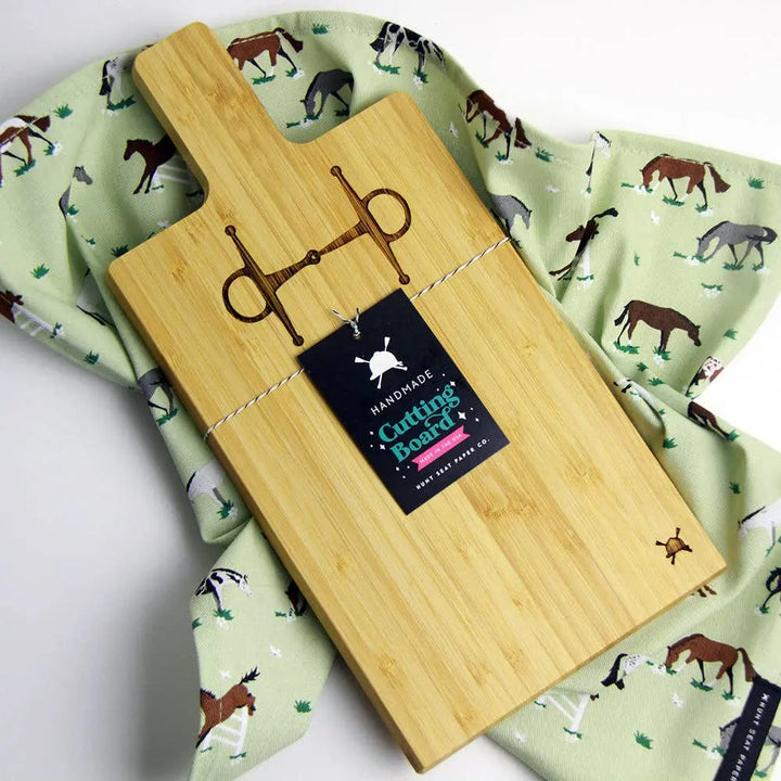 Full Cheek Bamboo Mini Charcuterie Board Hunt Seat Paper Co.