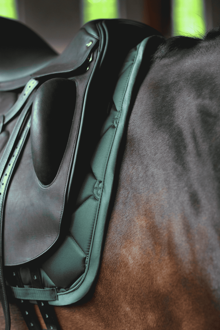 Equestrian Stockholm Satin Classic Dressage Pad - Sycamore Green