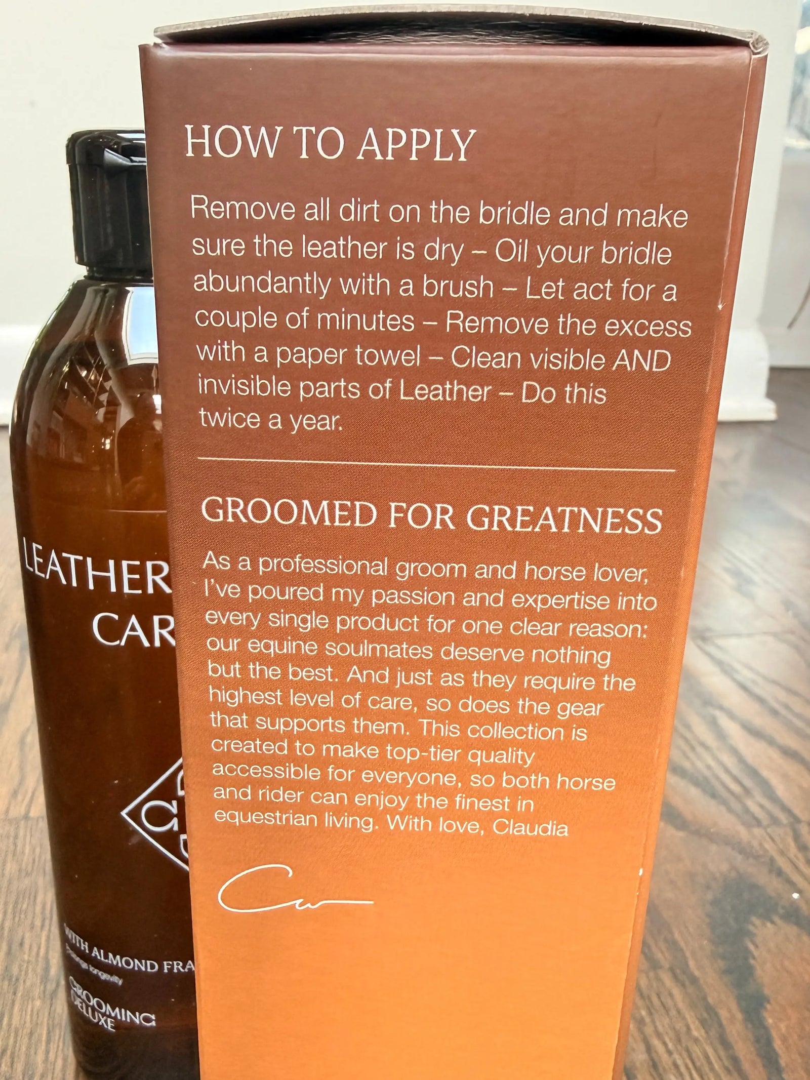 Grooming Deluxe Leather Almond Care Oil Kentucky Horsewear