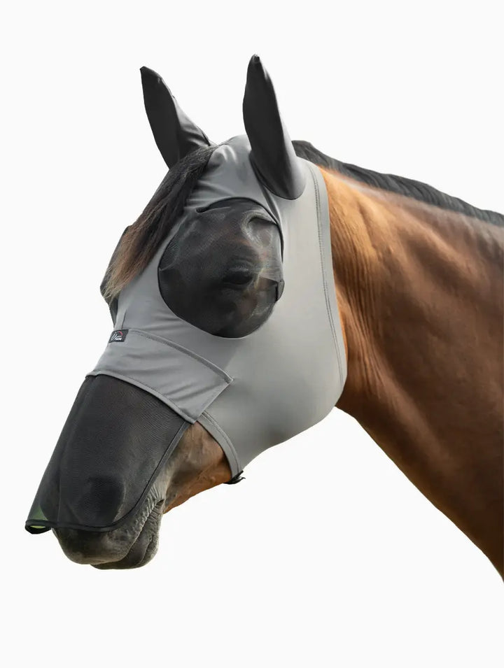 HKM Elastic Chin Zip Fly Mask with Nose cover HKM