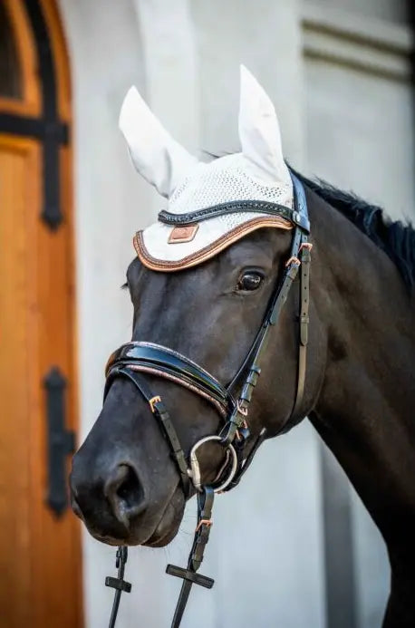 HKM Sofia Patent Leather and Rose Gold Bridle HKM