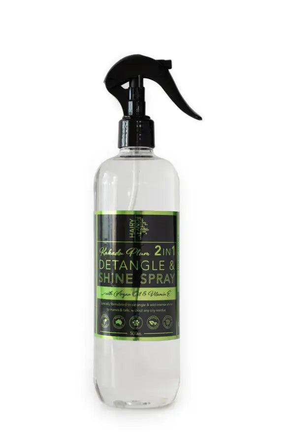 Hairy Pony Kakadu Plum 2 in 1 Detangle & Shine Spray - Ltd Edition Hairy Pony
