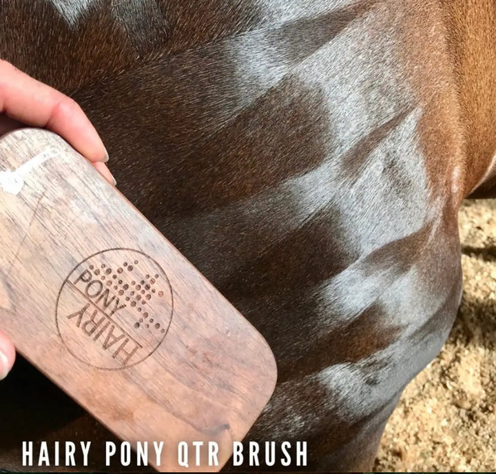 Hairy Pony Quarter Mark Brush with Copper Bristles