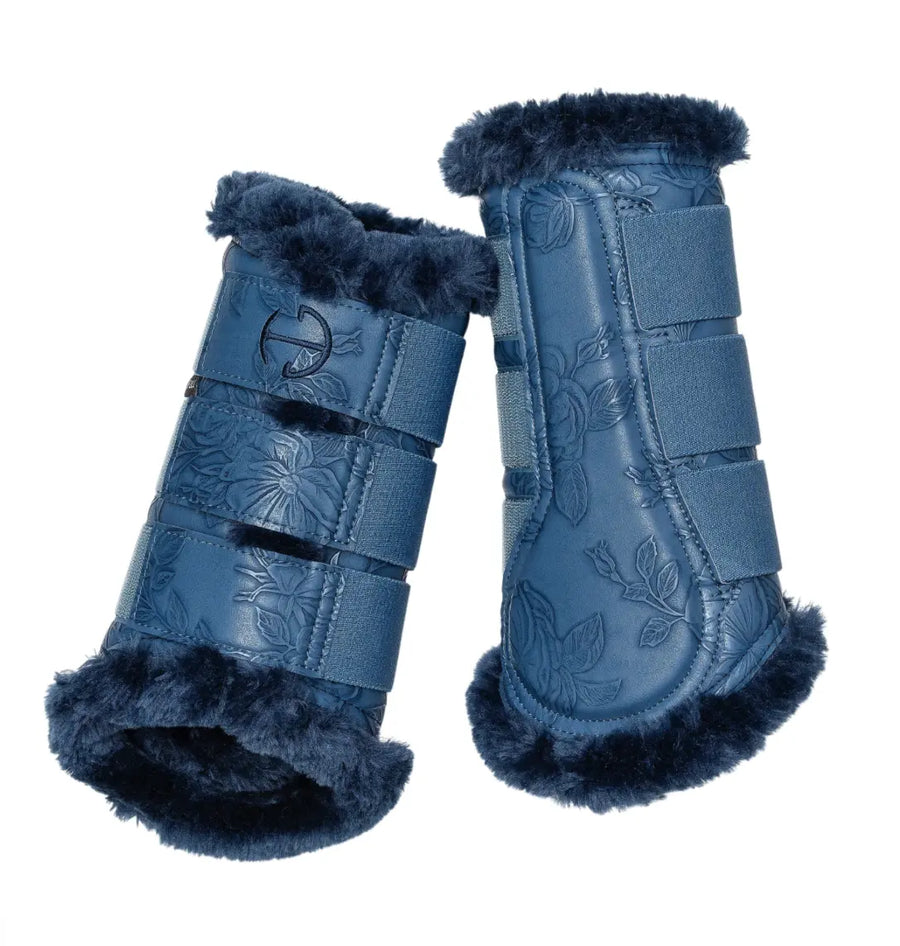 Halter Ego Brushing Boots Prusssian Blue Romance Collection Halter Ego