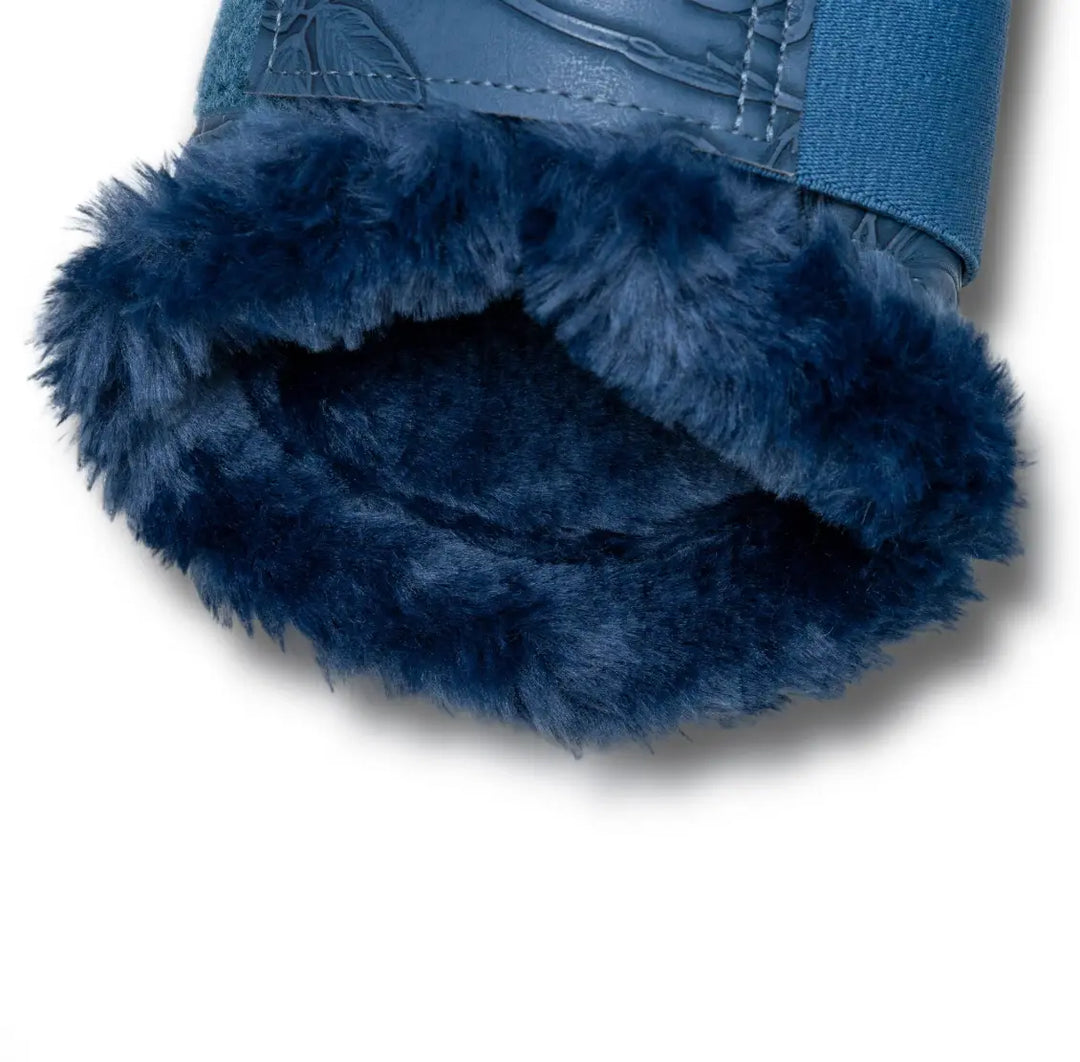 Halter Ego Brushing Boots Prusssian Blue Romance Collection Halter Ego