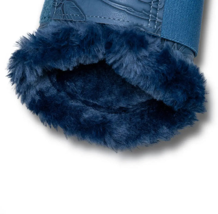Halter Ego Brushing Boots Prusssian Blue Romance Collection Halter Ego