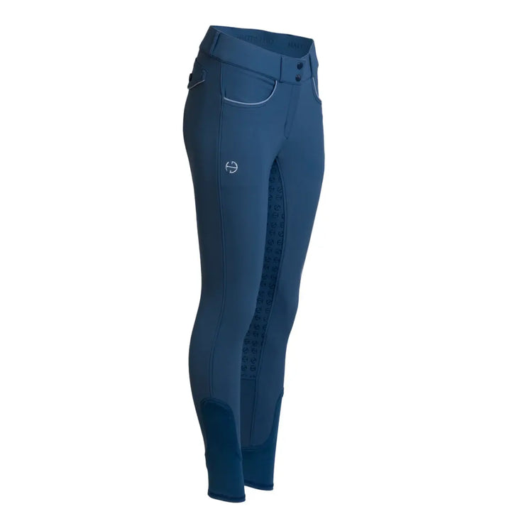 Halter Ego Evolution Mid Rise Full Seat Breeches - Cadet Blue Halter Ego