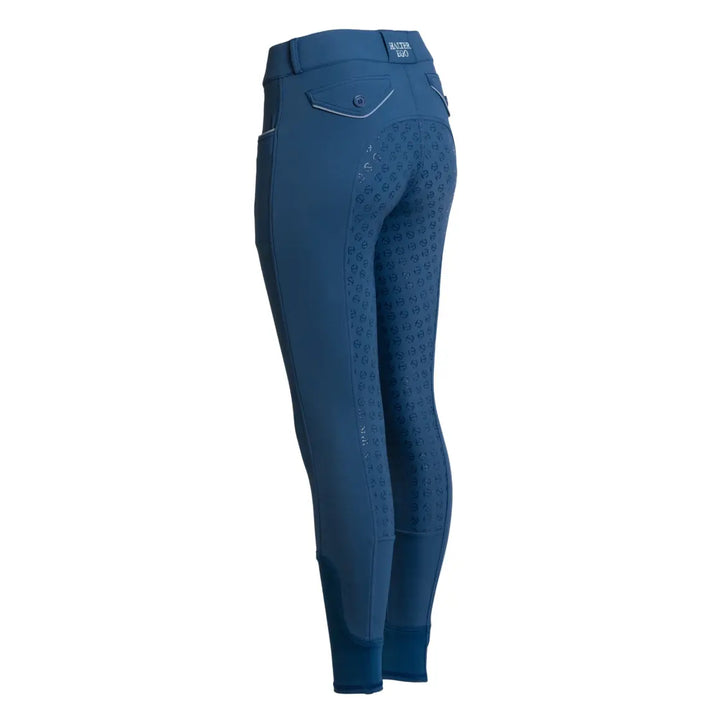 Halter Ego Evolution Mid Rise Full Seat Breeches - Cadet Blue Halter Ego