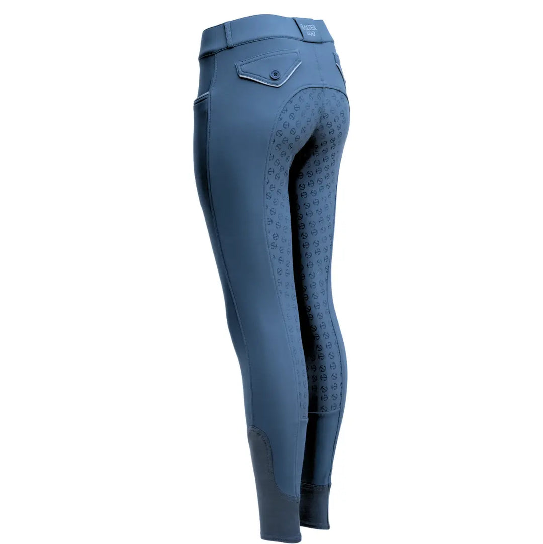 Halter Ego Evolution Mid Rise Full Seat Breeches - Carolina Blue Halter Ego