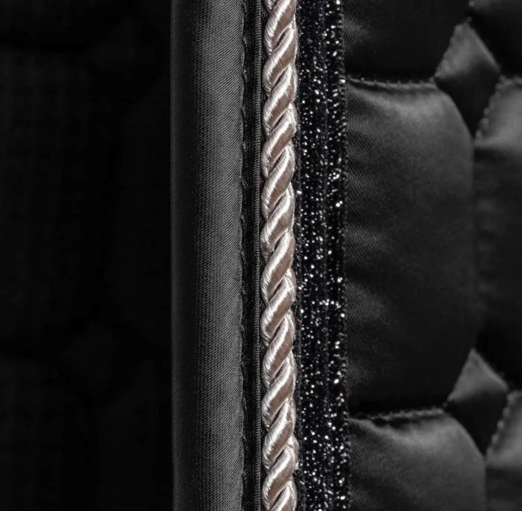 Halter Ego Saddle Pad - Satin Classic Ebony Dressage Halter Ego