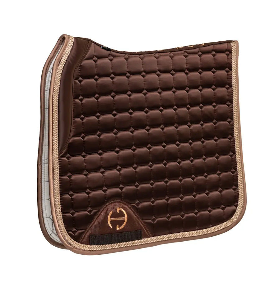 Halter Ego Saddle Pad - Satin Classic Gilded Mocha Dressage Halter Ego