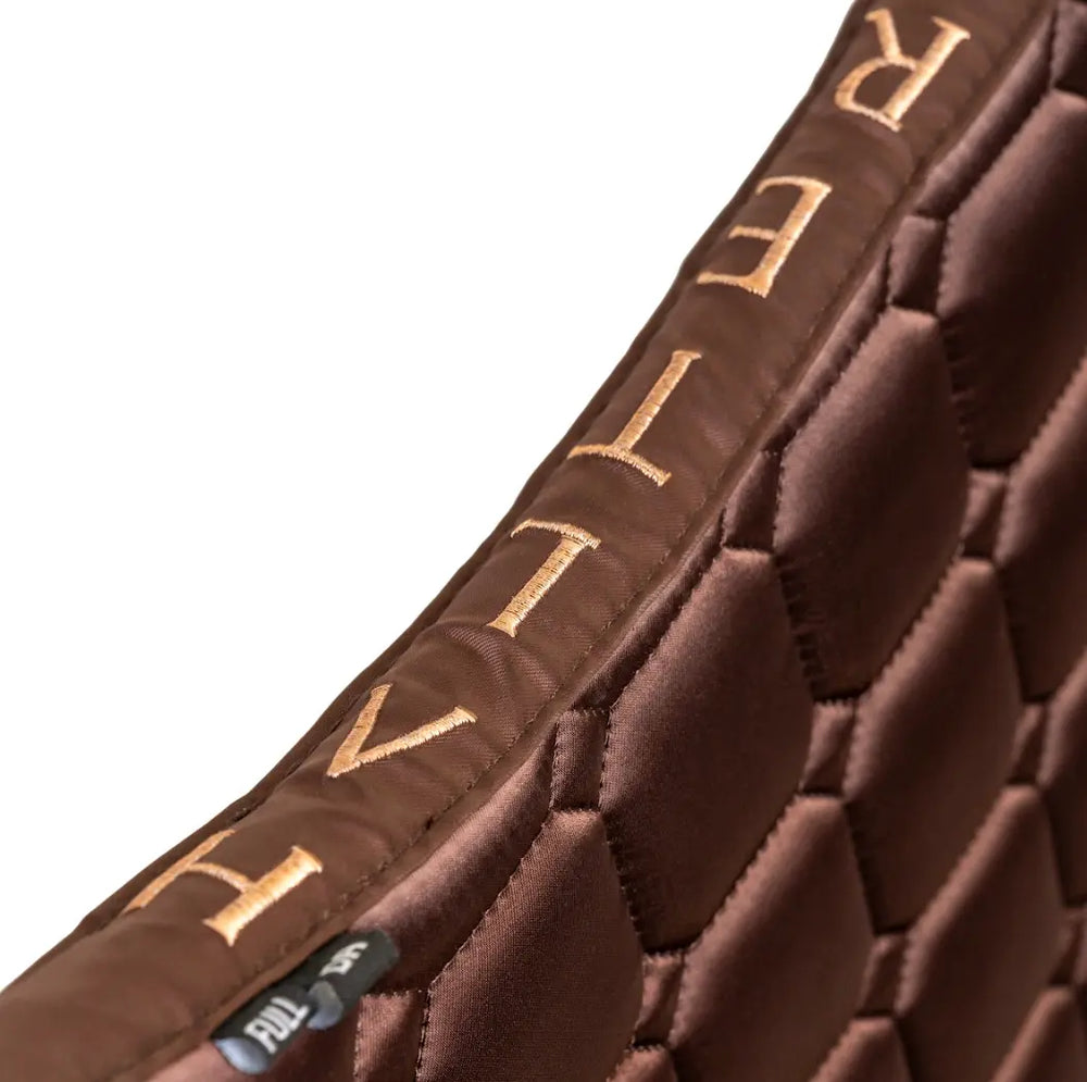 Halter Ego Saddle Pad - Satin Classic Gilded Mocha Dressage Halter Ego