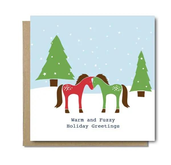 Holiday Card Pack (Snow Ponies) Mare Modern Goods